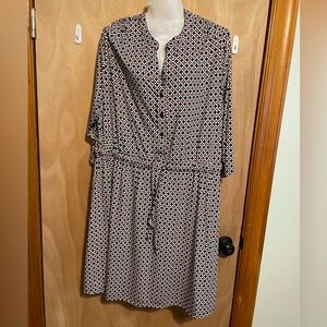 (EUC) Robert Louis Checkered Midi Dress 3x